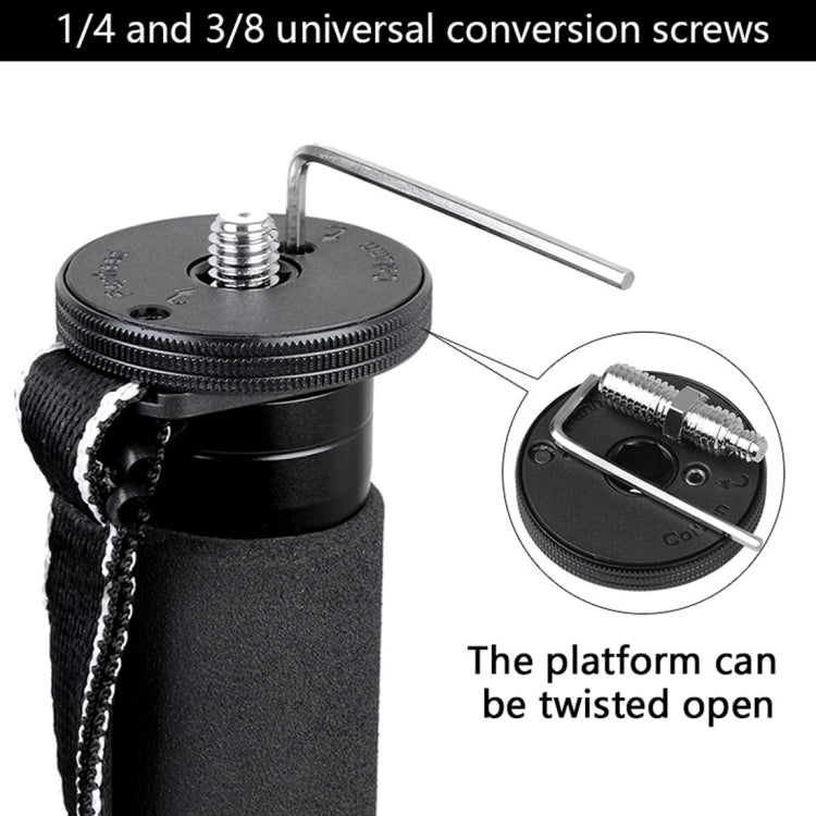 BEXIN MCS285 Portable Travel Outdoor DSLR Camera Carbon Fiber Monopod Holder, MCS285