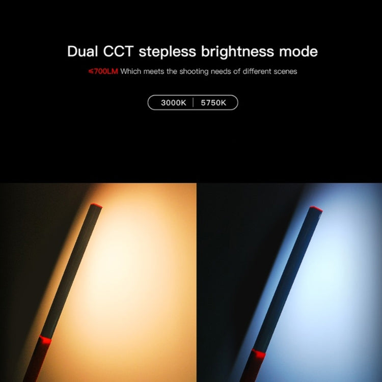 LUXCeO Q508D Dual Color Temperature Photo LED Stick Video Light Handheld LED Fill Light Flash Lighting Lamp, Q508D