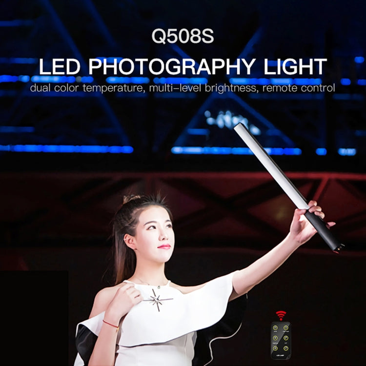 LUXCeO Q508S Dual Color Temperature 1000LM Photo LED Stick Video Light Handheld LED Fill Light Flash Lighting Lamp, Q508S