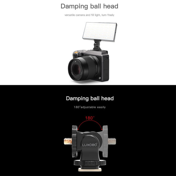 LUXCeO PA1 Camera Universal Hot Shoe Holder Damping Ball-Head Bracket, PA1