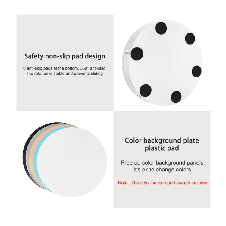 42cm Electric Rotating Display Stand Video Shooting Props Turntable, Load: 100kg, Plug-in Power, US Plug