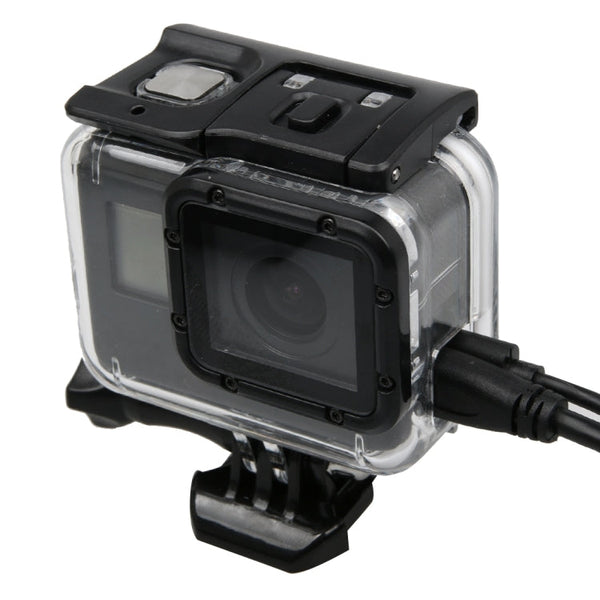 For GoPro HERO5 Skeleton Housing Protective Case Cover with Buckle Basic Mount & Lead Screw, Need to Disassemble Lens, with Buckle Basic
