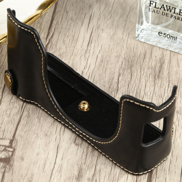 1/4 inch Thread PU Leather Camera Half Case Base for FUJIFILM X100V