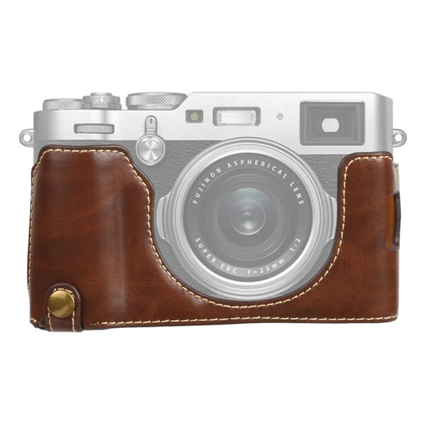 1/4 inch Thread PU Leather Camera Half Case Base for FUJIFILM X100V