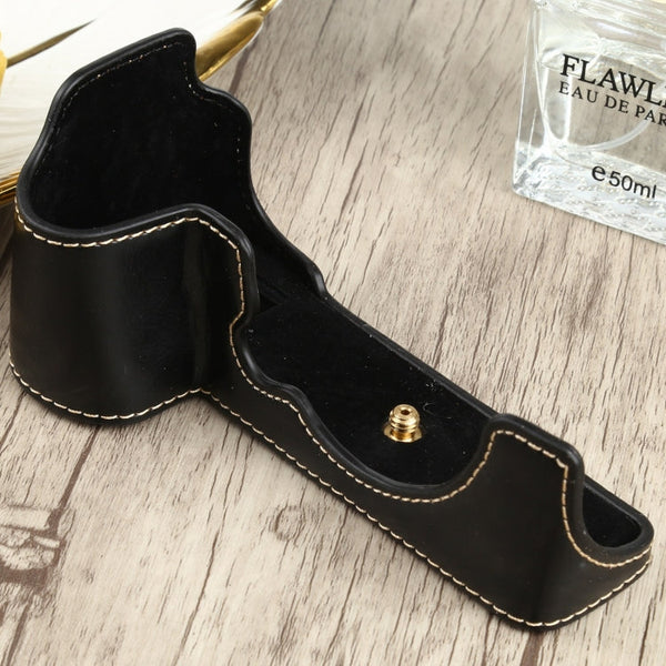 1/4 inch Thread PU Leather Camera Half Case Base for FUJIFILM X-S10