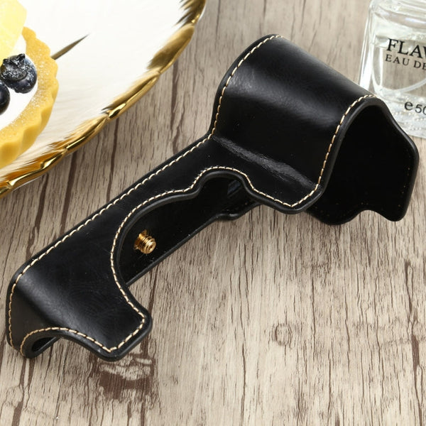 1/4 inch Thread PU Leather Camera Half Case Base for FUJIFILM X-S10