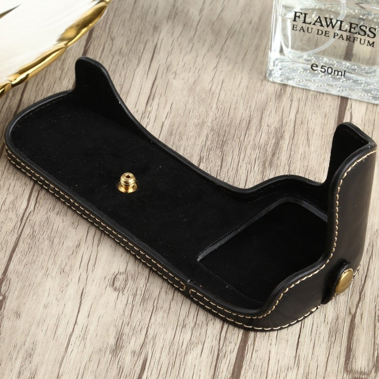 1/4 inch Thread PU Leather Camera Half Case Base for Canon EOS 90D