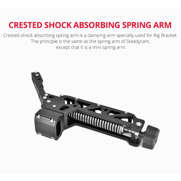 YELANGU BF01 Shock-absorbing Crested Damping Arm, Load: 3-15kg, BF01 Damping Head,Load: 3-15kg