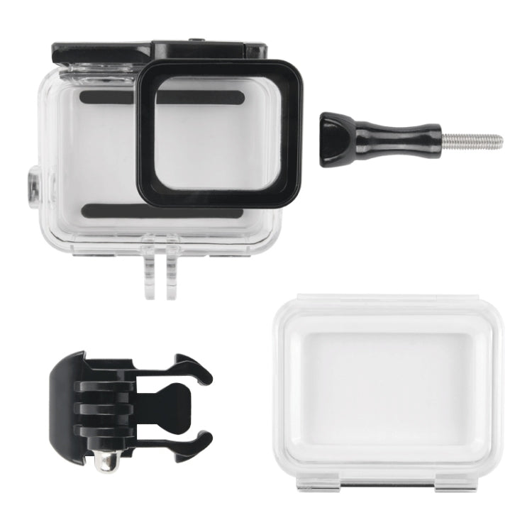 45m Waterproof Housing Protective Case + Touch Screen Back Cover for GoPro NEW HERO /HERO6 /5, with Buckle Basic Mount & Screw, No Need to Remove Lens, Touch Screen (Transparent)