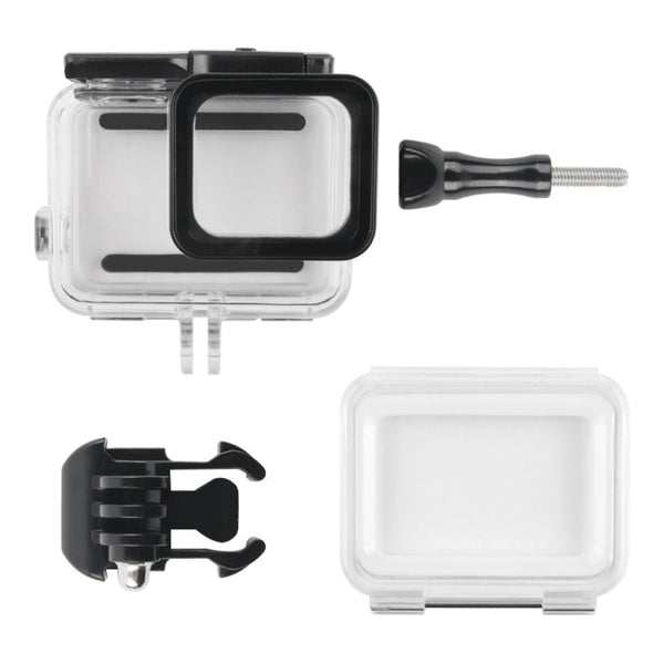 45m Waterproof Housing Protective Case + Touch Screen Back Cover for GoPro NEW HERO /HERO6 /5, with Buckle Basic Mount & Screw, No Need to Remove Lens, Touch Screen (Transparent)