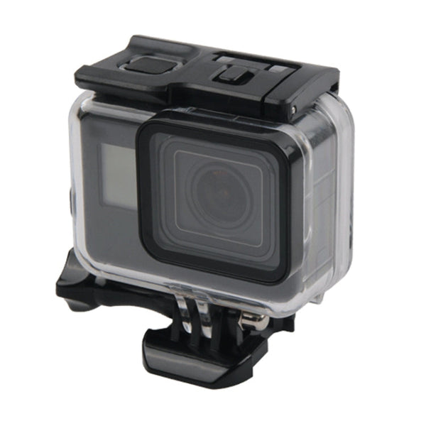45m Waterproof Housing Protective Case + Touch Screen Back Cover for GoPro NEW HERO /HERO6 /5, with Buckle Basic Mount & Screw, No Need to Remove Lens, Touch Screen (Transparent)