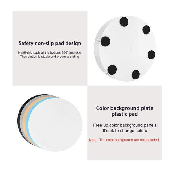 42cm Electric Rotating Display Stand Video Shooting Props Turntable, Load: 100kg, Plug-in Power, EU Plug