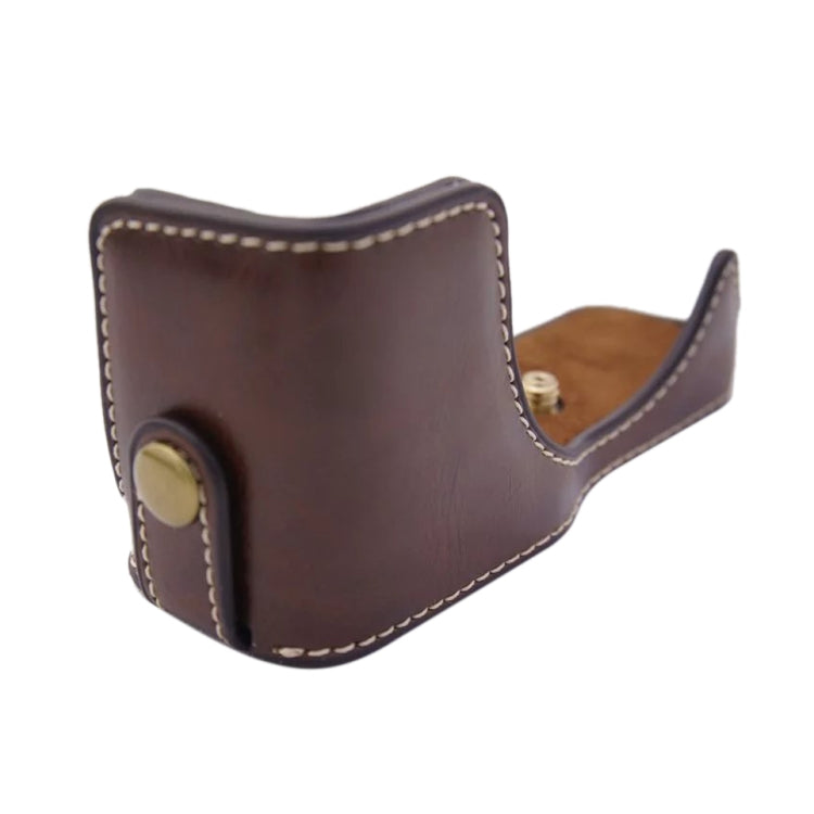 1/4 inch Thread PU Leather Camera Half Case Base for Canon EOS M100