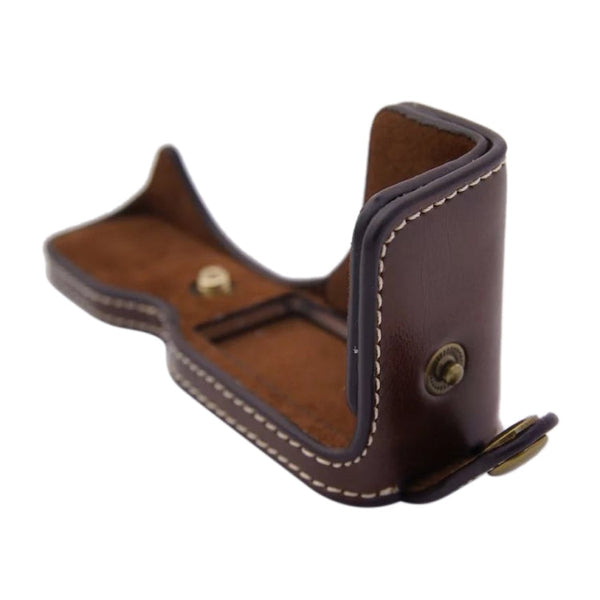 1/4 inch Thread PU Leather Camera Half Case Base for Canon EOS M100