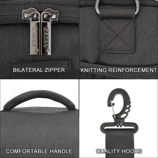 CADEN D1 Waterproof Crossbody Shoulder SLR Camera Bag, Size: 19 x 13x 21cm