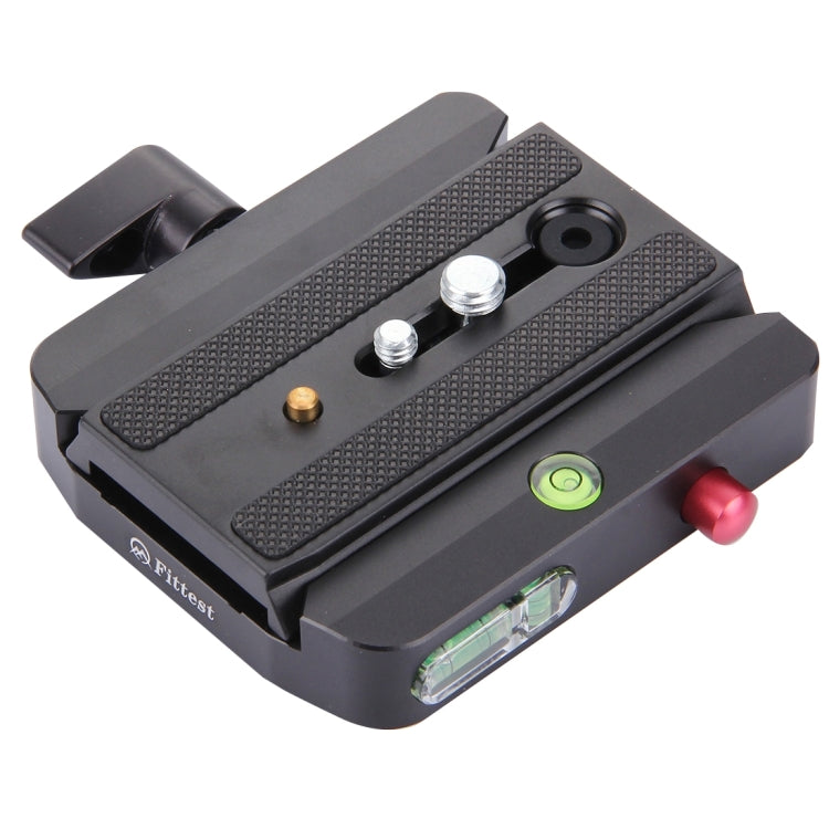 Fittest FC-501 Quick Release Assembly Aluminium Alloy Clamp Adapter with Quick Release Sliding Plate for Manfrotto Tripod 577 Replacement, FC-501