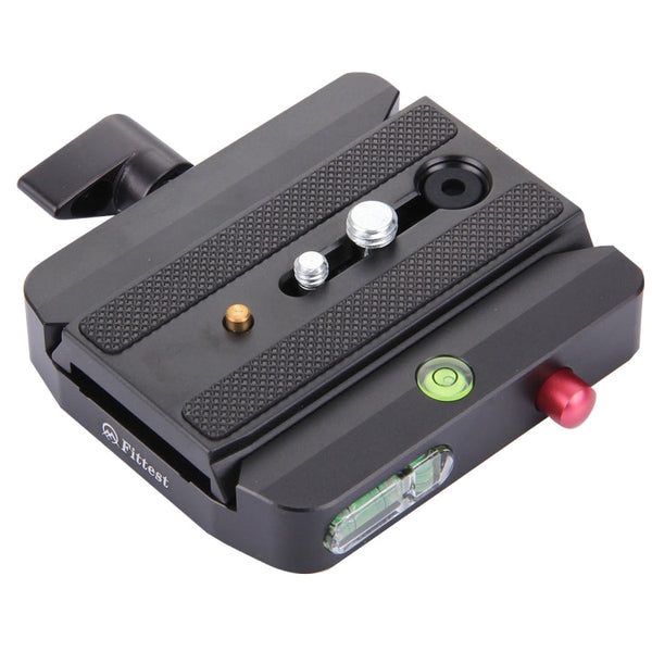 Fittest FC-501 Quick Release Assembly Aluminium Alloy Clamp Adapter with Quick Release Sliding Plate for Manfrotto Tripod 577 Replacement, FC-501