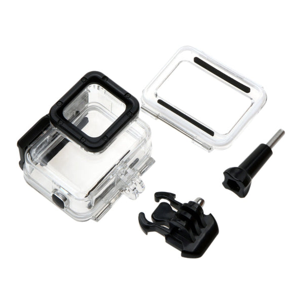For GoPro HERO6 /5  30m Waterproof Housing Protective Case + Hollow Back Cover with Buckle Basic Mount & Screw, No Need to Disassemble Lens(GP413), Housing Case+ Back cover