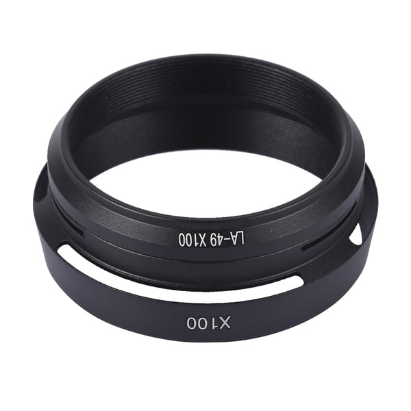 49mm Metal Vented Lens Hood for Fujifilm X100