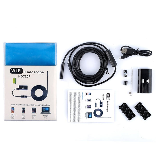 F99 HD Mobile Phone Endoscope, 8mm Waterproof Pipe Endoscope, Wifi Version, Hardwire, Length: 10m, Length: 10m