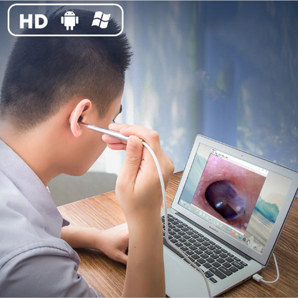 1MP HD Visual Ear Nose Tooth Endoscope Borescope with 6 LEDs, Lens Diameter: 3.9mm