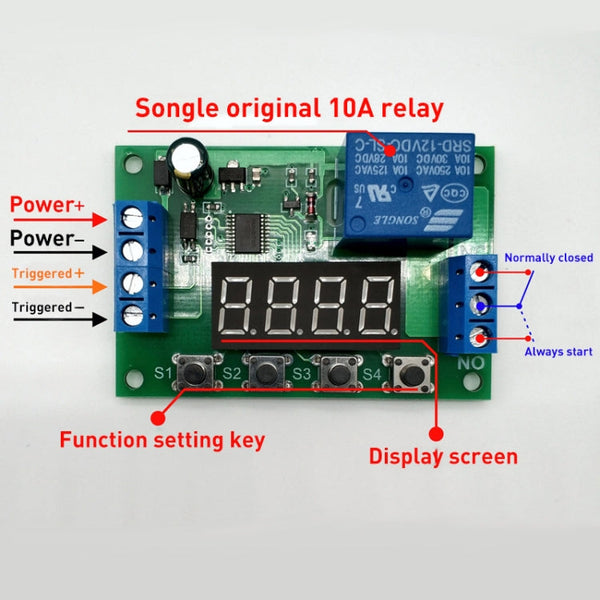 5V Time Relay Module Trigger OFF / ON Switch Cycle Timing Relay Board, 5V
