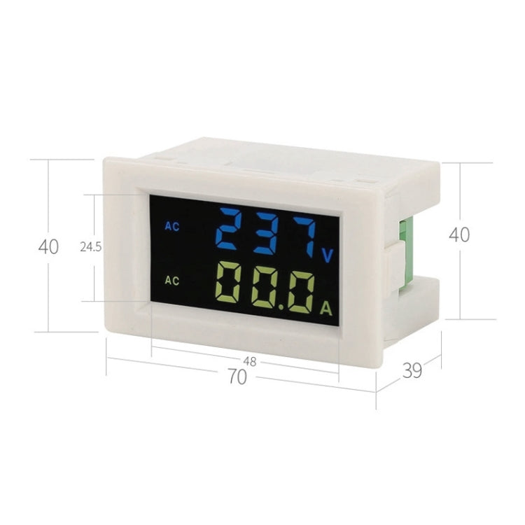 D85-2042A 110V 220V 380V 100A Digital AC Voltmeter Ammeter Current Amps Volt Meter LCD Panel Monitor