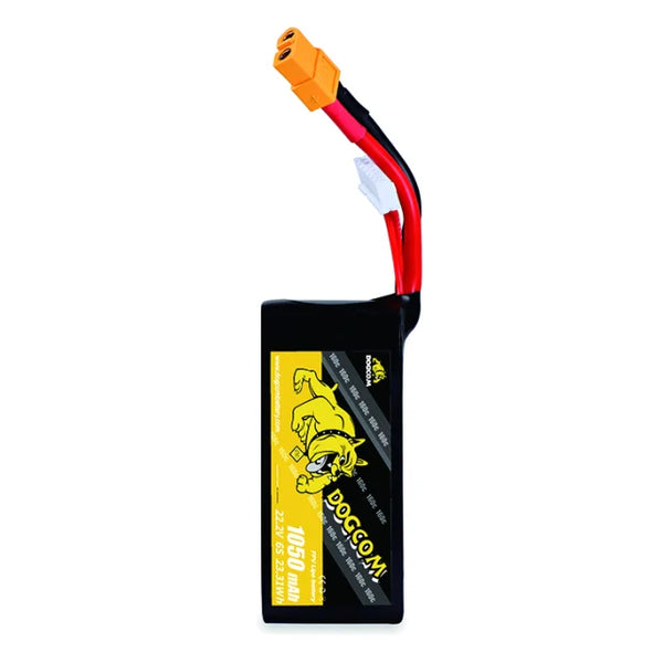 DOGCOM 1050mAh 160C 6S 22.2V FPV LiPo Battery