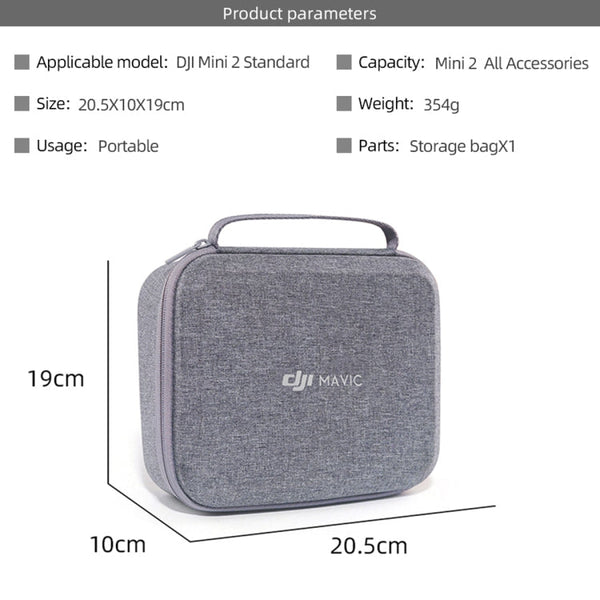 Original Portable Waterproof Nylon Box Case Storage Bag for DJI Mini 2 Drone