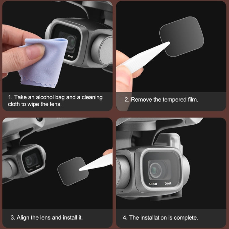 For DJI Mavic Air 2 Explosion-proof Tempered Glass Drone Lens Film