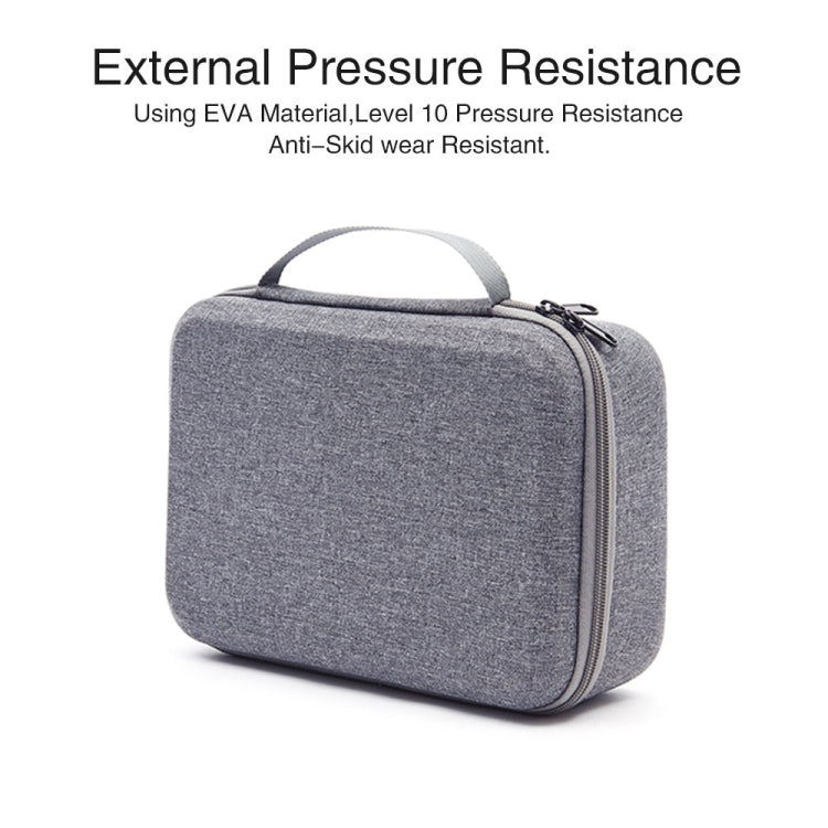For DJI Mini 2 SE Grey Shockproof Carrying Hard Case Storage Bag, Size: 21.5 x 29.5 x 10cm