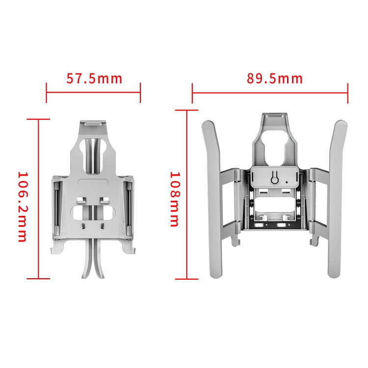 For DJI Mini 4 Pro STARTRC LED Light Folding Heightened Landing Gear Training Rack
