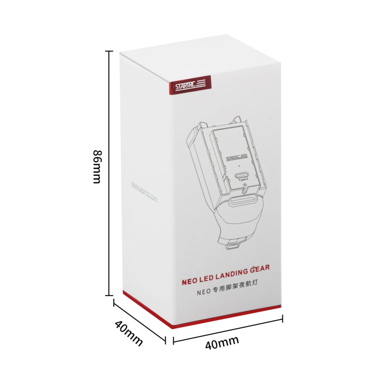 For DJI Neo STARTRC LED Light Folding Anti-fall Heightened Landing Gear Training Rack