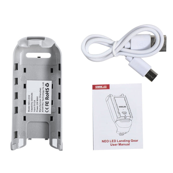 For DJI Neo STARTRC LED Light Folding Anti-fall Heightened Landing Gear Training Rack