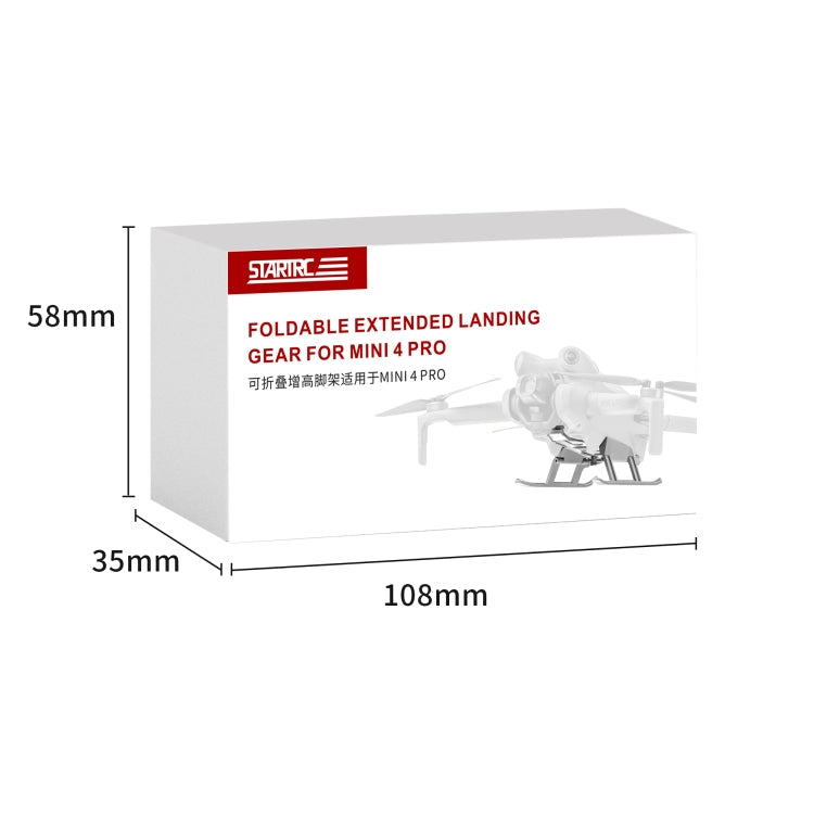 For DJI Mini 4 Pro STARTRC Folding Anti-fall Anti-dirt Heightened Landing Gear Training Rack