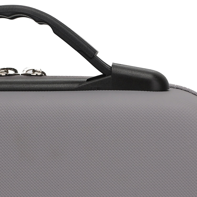 Diamond Texture Shockproof PU Portable Safety Protective Box Storage Bag for DJI Osmo Mobile 4, Grey