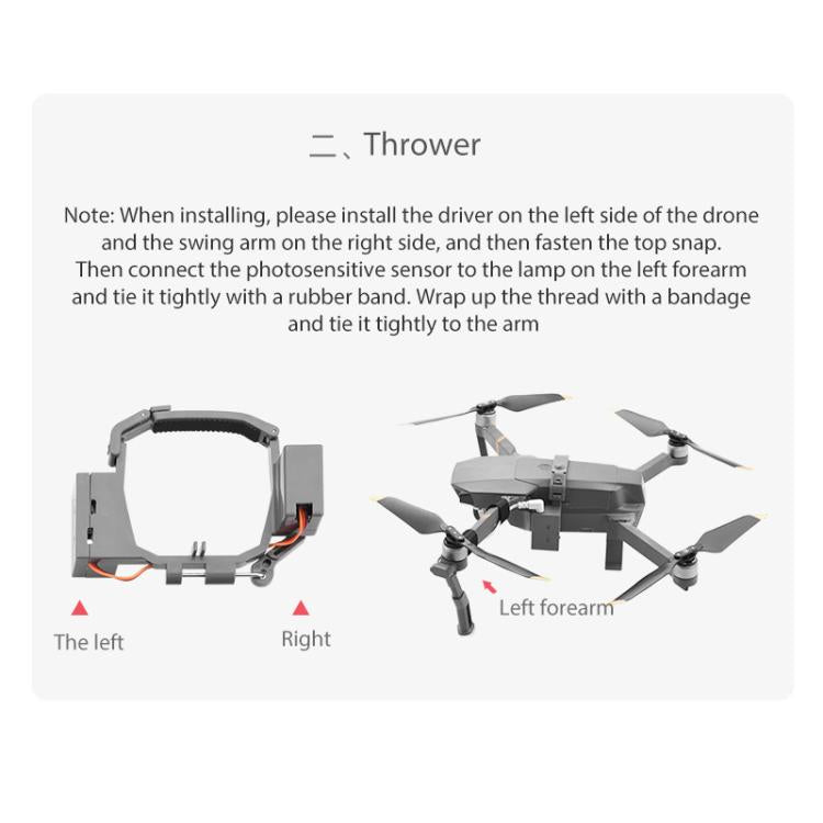 For DJI Mavic Pro Air-Dropping System Thrower Parabolic
