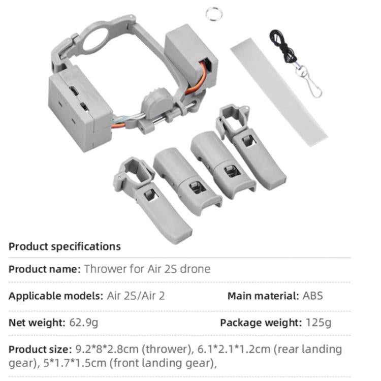 For DJI Mavic Air 2 / Air 2S Air-Dropping System Thrower Parabolic