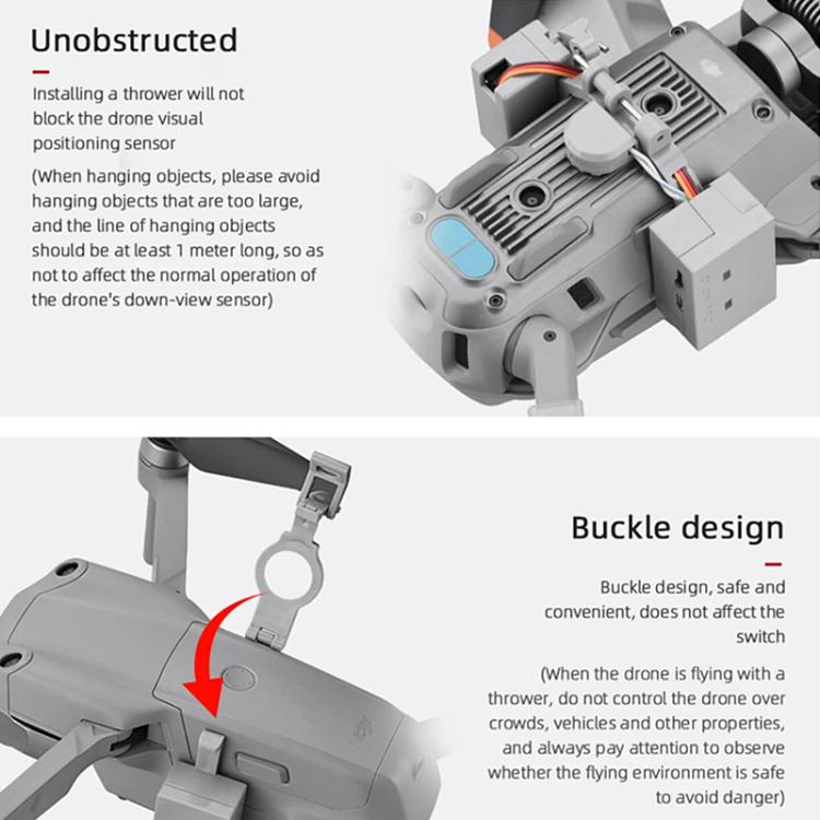 For DJI Mavic Air 2 / Air 2S Air-Dropping System Thrower Parabolic