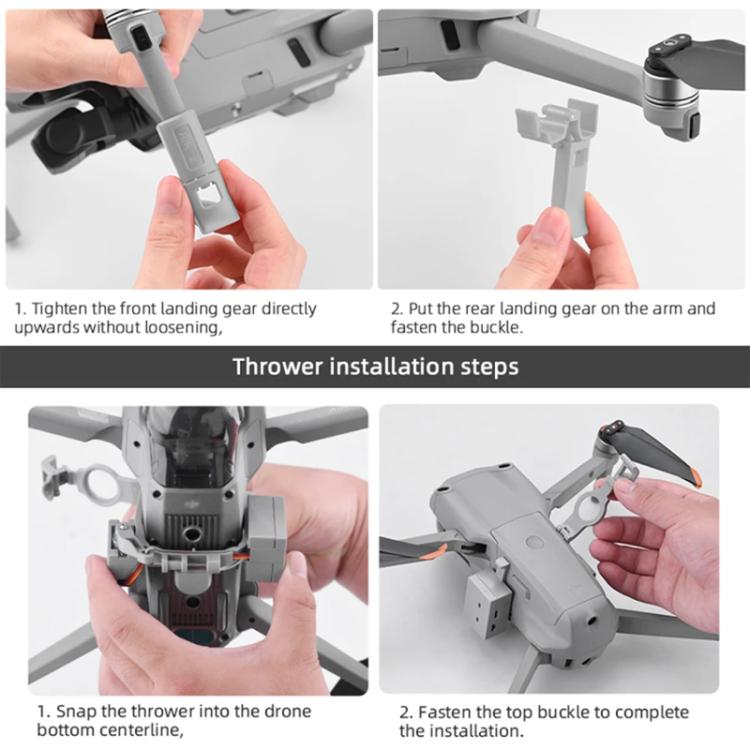 For DJI Mavic Air 2 / Air 2S Air-Dropping System Thrower Parabolic