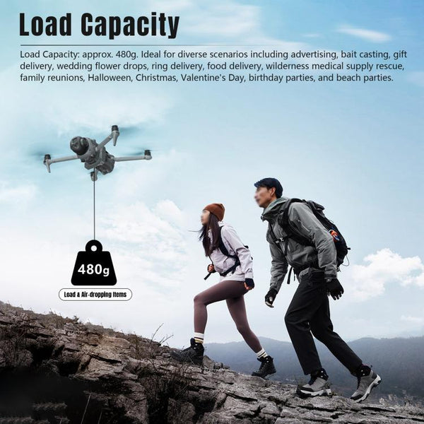 For DJI Mavic 4 Pro STARTRC Air-Dropping System Thrower Parabolic with Expansion Bracket