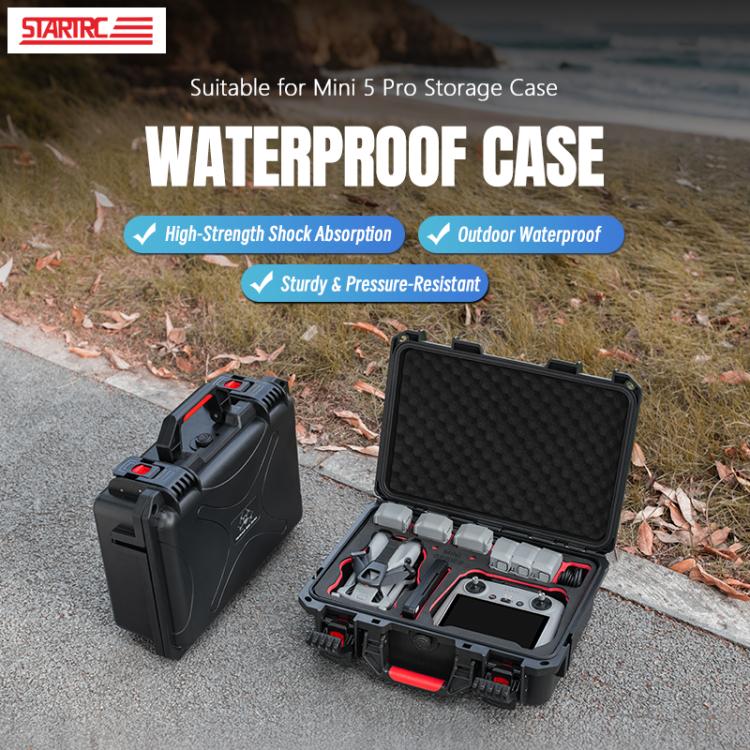 For DJI Mini 5 Pro STARTRC Waterproof ABS Suitcase Shoulder Storage Box