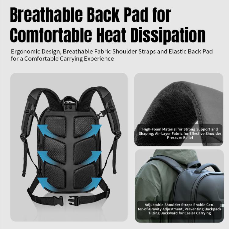 STARTRC Hard Shell Waterproof Shoulders Bag Backpack for DJI Mavic Series / Air Series