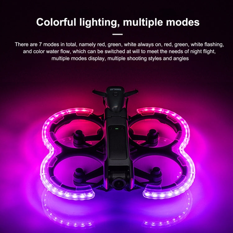 For DJI Avata 2 STARTRC Drone LED Propeller Protective Guard Anti-collision Ring