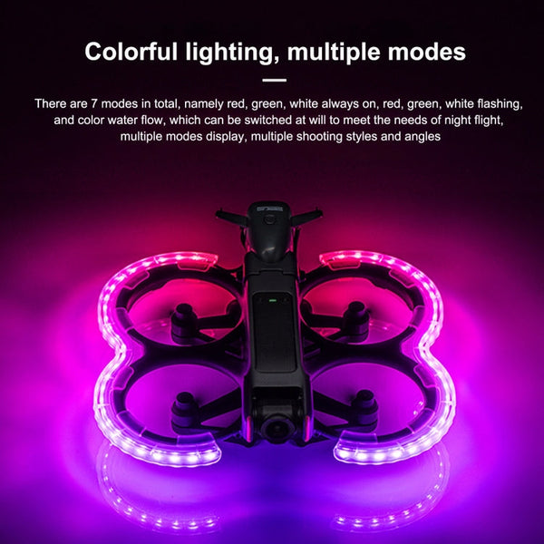 For DJI Avata 2 STARTRC Drone LED Propeller Protective Guard Anti-collision Ring