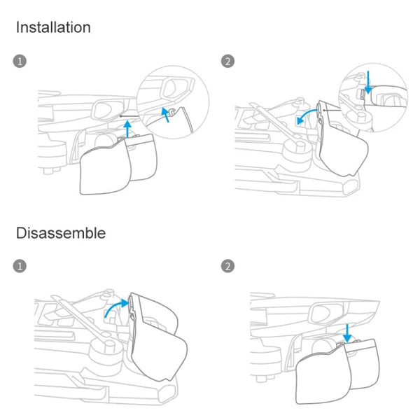 PGYTECH P-12A-023 Camera Lens Protective Hood Sunshade Gimbal Cover for DJI Mavic Mini Drone, For DJI Mavic Mini Drone