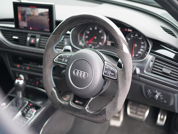 Audi A6 / S6 / RS6 C7 Carbon Fibre Custom Steering Wheel (2013 - 2018 Models)
