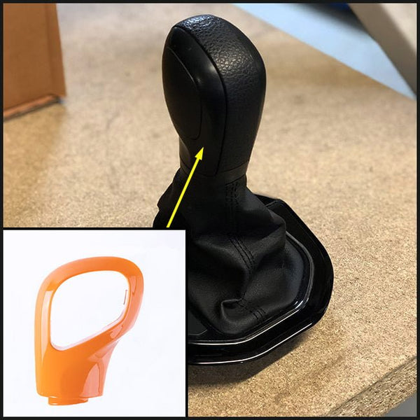 For VW T6.1 Transporter Auto DSG Gear Knob Styling Caps – Orange Painted Covers, Ready to Fit Upgrade