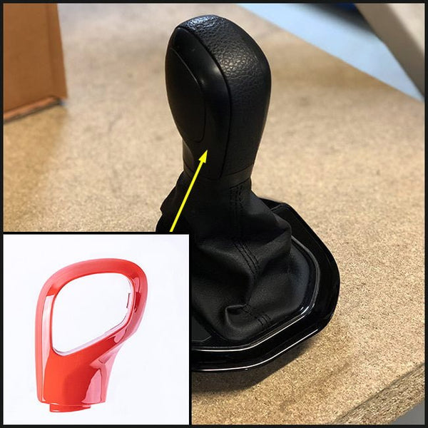 For VW T6 Transporter Auto DSG Gear Knob Styling Caps – Red Painted Covers, Ready to Fit Upgrade