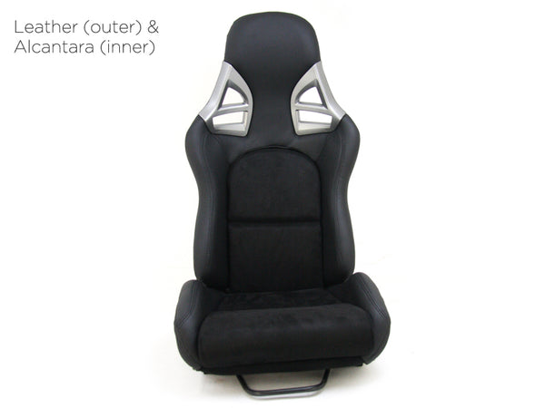 UK TATECH x1 Univ Bucket Seat Porsche Carbon 986 Boxster 987 Cayman 997 911 GT3 GT4 Style Suede Alcantara & Synthetic Leather